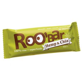 Ωμή Μπάρα με Κάνναβη και σπόρους Chia 30g (ROOBAR)