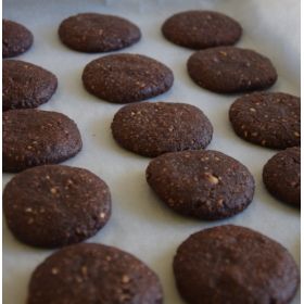 Cookies with Carob and Cocoa sugar no Bio (OIKOPAL)